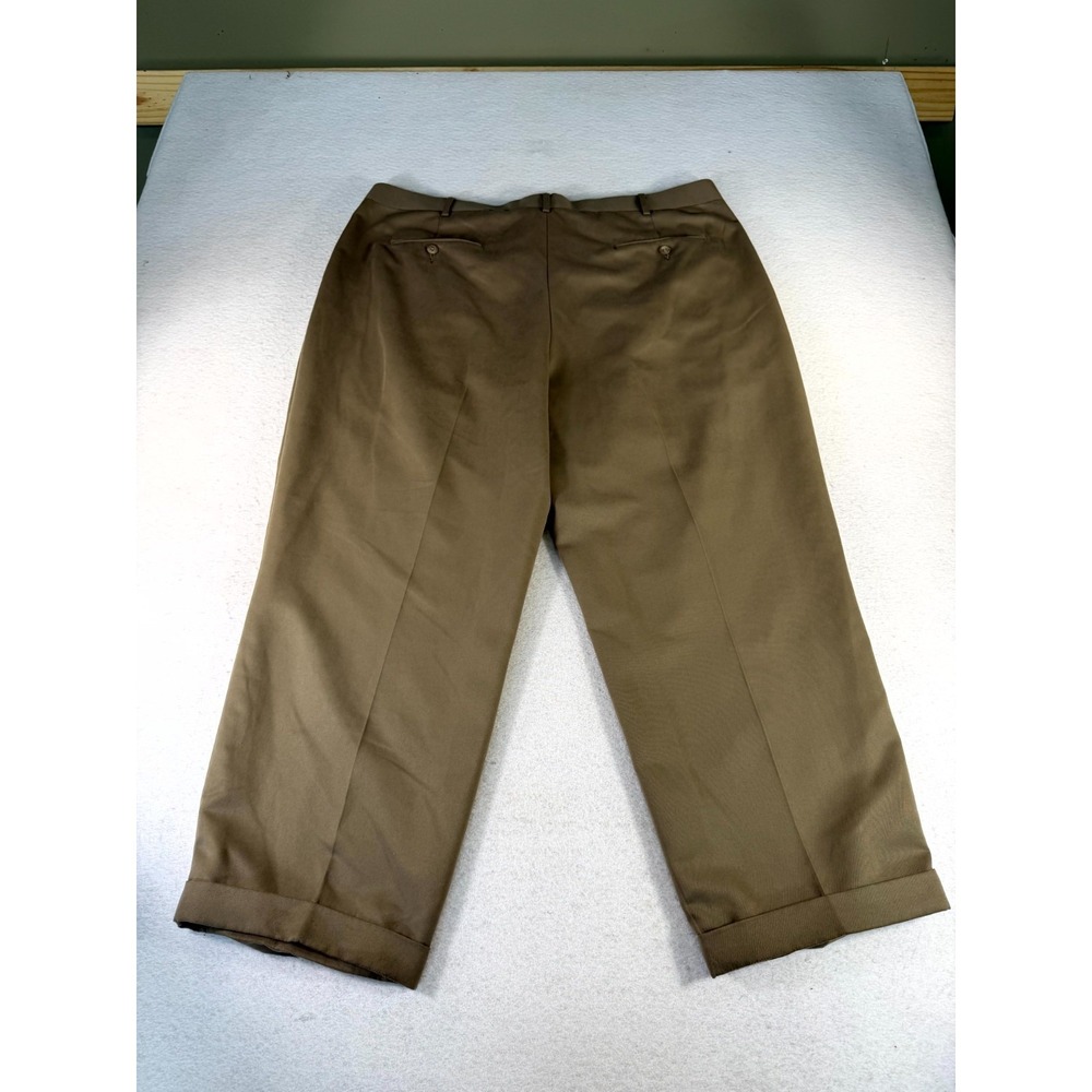 Perry Ellis Portfolio Dress Pants Mens 42/30 Brown Low Waist Office Business - Picture 13 of 16